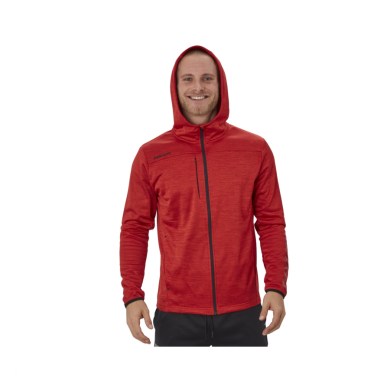 BAUER, mikina, VAPOR, FLEECE, HOODIE, red, senior